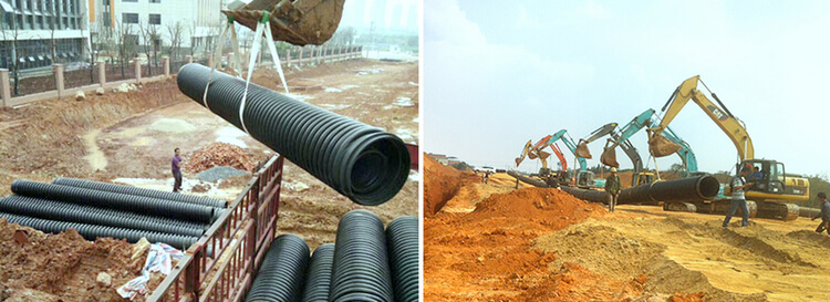 hdpe reinforced krah corrugation b pipe 6