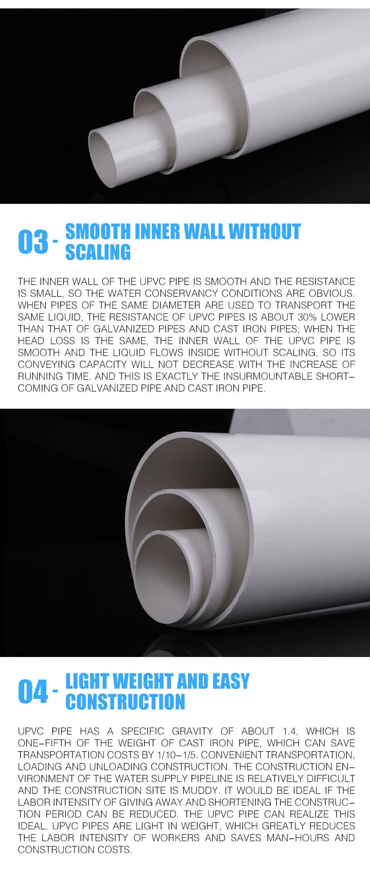 pvc water supply pipe 13